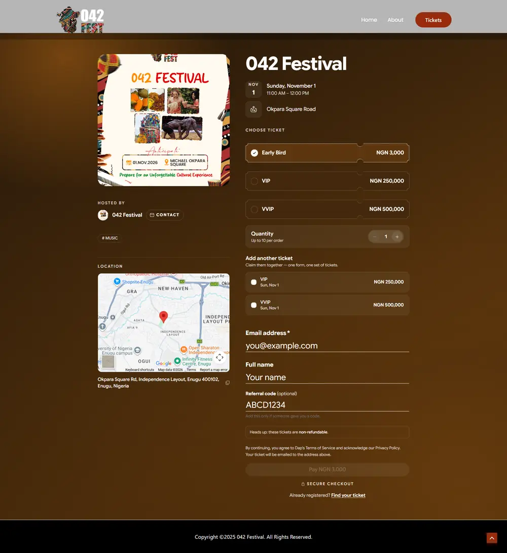042 Festival tickets page