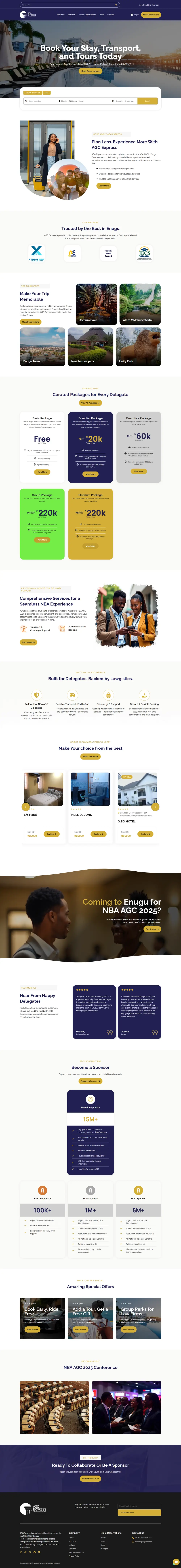 Full AGC Express homepage
