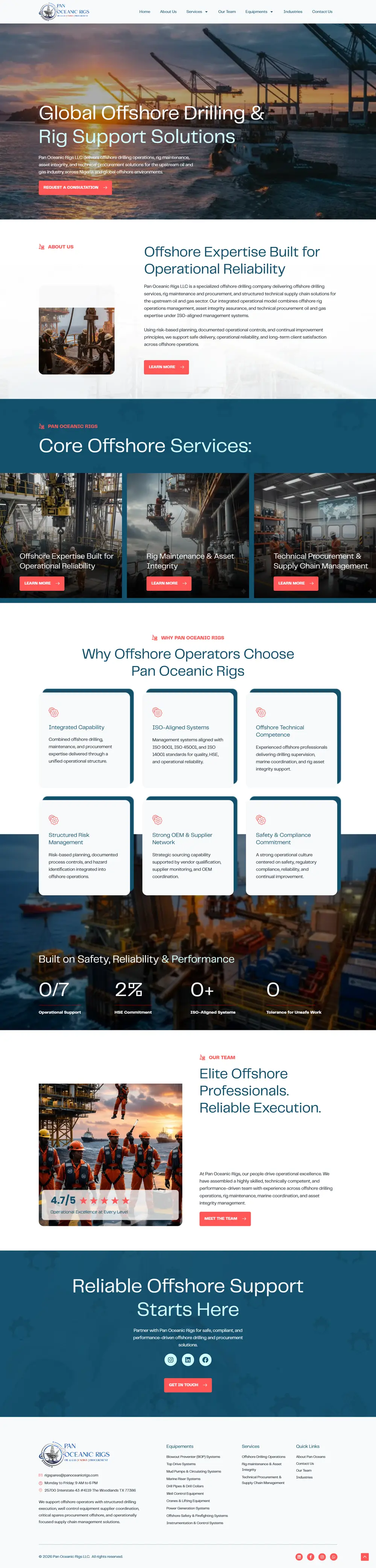 Full Pan Oceanic Rigs homepage